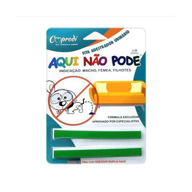 Imagem do produto Fita Adestrador Urinário Para Cães Coprodi Aqui Não Pode Com 2 Fitas Adesivas