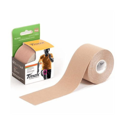 Imagem do produto Fita De Kinésio Tmax Bandagem Adesiva Bege 5Mx5cm