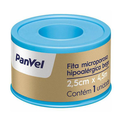 Imagem do produto Fita Microporosa Panvel Hipoalergencia Bege 25Mmx4,5M