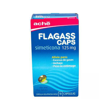 Flagass Cápsulas 125Mg 10 Cápsulas - 125 Mg 10 Cápsulas Gel