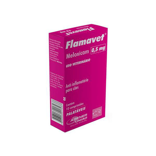 Imagem do produto Flamavet 0,5Mg Para Cães Uso Veterinário Com 10 Comprimidos