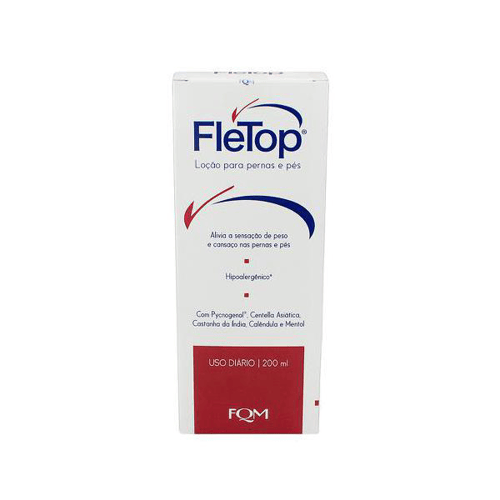 Loção Para Pernas E Pés Fletop 200Ml