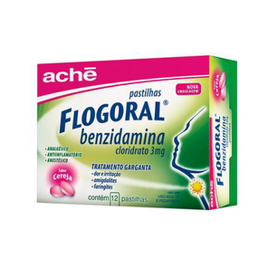 Imagem do produto Flogoral - Cereja 12 Pastilhas