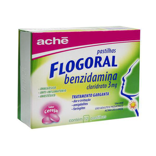 Imagem do produto Flogoral - Garganta Sabor Cereja 12 Pastilhas