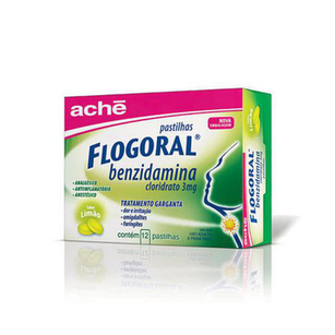 Flogoral - Limão C 12 Pastilhas