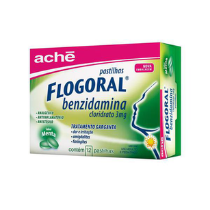 Imagem do produto Flogoral - Menta C 12 Pastilhas