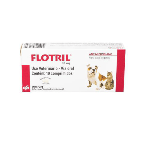 Imagem do produto Flotril 50Mg Antimicrobiano Para Cães E Gatos