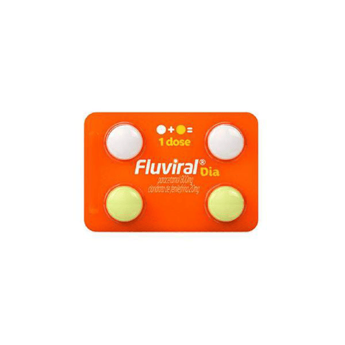 Fluviral Dia 800/20Mg 4 Comprimidos