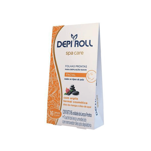 Imagem do produto Folha - Depilatoria Depiroll Spa Fac 8Un