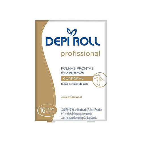 Imagem do produto Folha - Depilatoria Depiroll Trad Corp 8Un