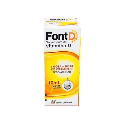 Font - D Suplemento De Vitamina D Gotas Com 10 Ml