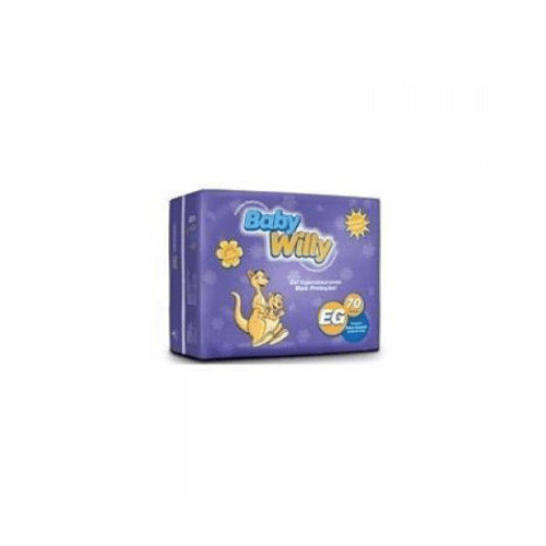 Imagem do produto Fralda Baby Willy Hiper Com 70 Unidades Extra Grande