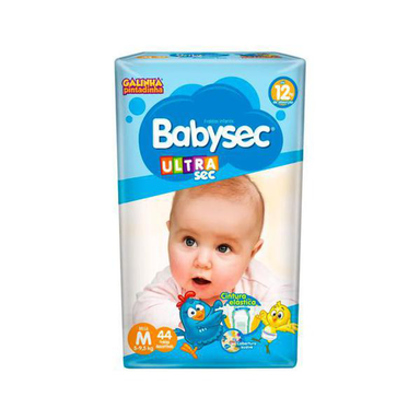 Fralda Babysec Galinha Pintadinha Ultraprotec M C 44