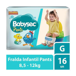 Imagem do produto Fralda Babysec Pants Galinha Pintadinha G 16 Unidades