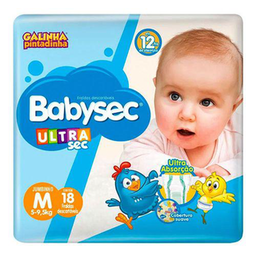 Fralda Babysec Ultra Tam M 24Un