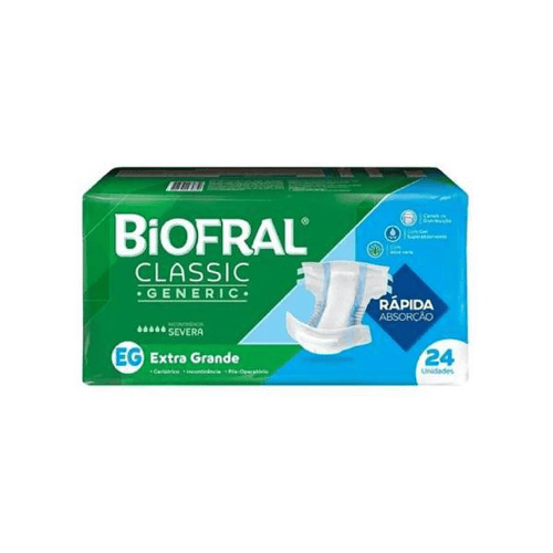 Imagem do produto Fralda Biofral Essity Classic Generic Eg C/ 24 Uni