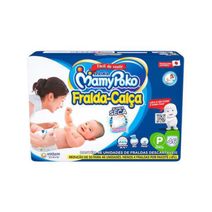 Imagem do produto Fralda Calça Mamypoko Super Seca Tamanho P 46 Fraldas Descartáveis