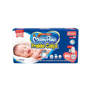 Imagem do produto Fralda Calça Mamypoko Super Seca Tamanho Rn 36 Fraldas Descartáveis