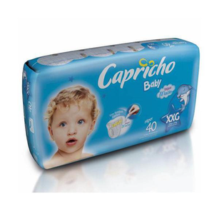 Fralda Capricho Baby Hiper Com 40 Unidades Tamanho Xxg