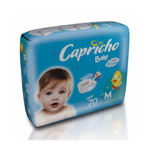 Fralda Capricho Baby Hiper Com 70 Unidades Tamanho M