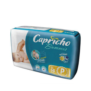 Fralda Capricho Bummis P Mega 56Un. Grátis Toalhas Umedecidas Snoopy 50Un.