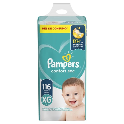 Imagem do produto Fralda Confort Sec Pampers Xg Com 116 Unidades