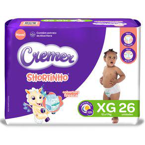 Imagem do produto Fralda Cremer Shortinho Xg Com 26 Unidades