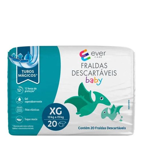 Imagem do produto Fralda Descartável Ever Care Baby Xg 20 Unidades