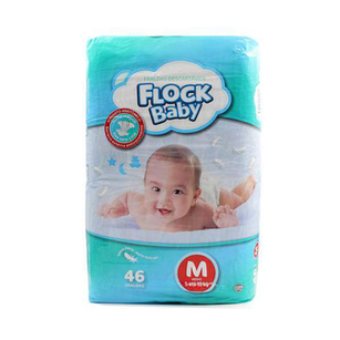 Fralda Descartável Flock Baby Mega Tamanho Médio Com 46 Unidades