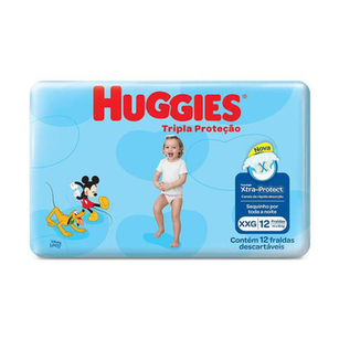 Imagem do produto Fralda Descartavel Huggies Tripla Protecao Jumbinho Xg Com 12 Unidades