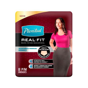 Imagem do produto Fralda - Descartavel Para Incontinencia Plenitud Active Cotton Flex Feminino P M Com 8 Unidades