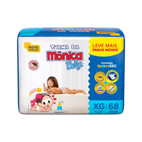 Imagem do produto Fralda Descartável Turma Da Mônica Baby Tamanho Xg Com 68 Unidades
