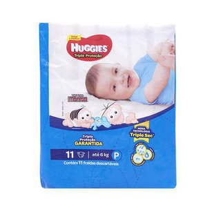 Imagem do produto Fralda - Descartavel Turma Da Monica Tripla Protecao Tamanho P Com 11 Unidades