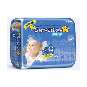 Fralda Estrelinha Hiper Tamanho G 80 Unidades