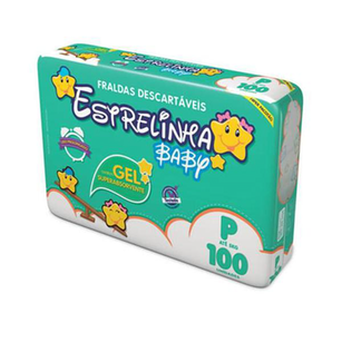 Imagem do produto Fralda Estrelinha Hiper Tamanho P 100 Unidades