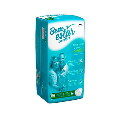 Imagem do produto Fralda Geriátrica Bem Estar Eg 7 Unidades