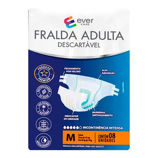 Imagem do produto Fralda Geriatrica Ever Care Tamanho M 8 Unidades