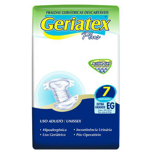Fralda Geriátrica Geriatex G 7 Unidades