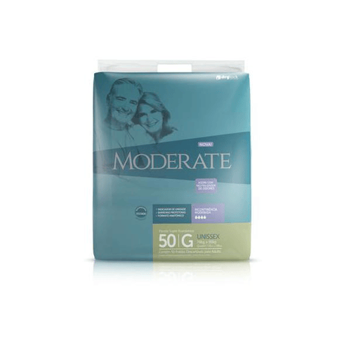 Imagem do produto Fralda Geriatrica Moderate Hiper Tam G, 50 Unid Moderate