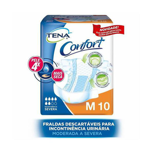 Fralda Geriatrica Tena Confort M 10 Unidade