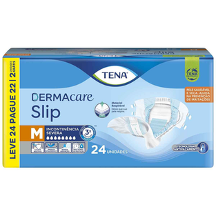 Imagem do produto Fralda Geriátrica Tena Dermacare Slip M Unissex 24 Unidades Leve 24 Pague 22