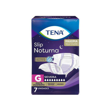 Imagem do produto Fralda Geriátrica Tena Slip Noturna Tamanho G 7 Unidades