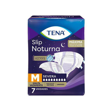 Imagem do produto Fralda Geriátrica Tena Slip Noturna Tamanho M 7 Unidades
