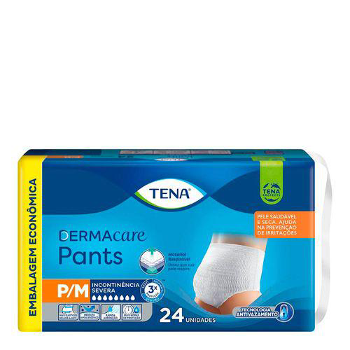 Fralda Geriátrica Unissex Tena Pants Dermacare P/M 24 Unidades