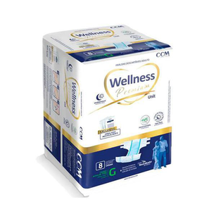 Fralda Geriátrica Wellness Premium G 8 Unidades