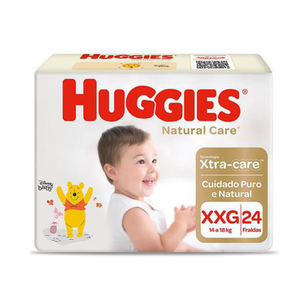 Imagem do produto Fralda Huggies Natural Care Mega Tamanho Xxg 24 Unidades