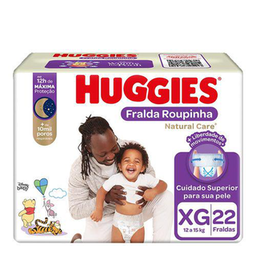 Imagem do produto Fralda Huggies Natural Care Roupinha Xg Com 22 Unidades Panvel Farmácias