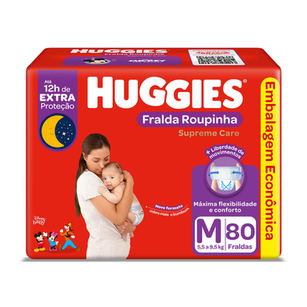 Imagem do produto Fralda Huggies Roupinha Supreme Care M 80 Unidades 80 Unidades