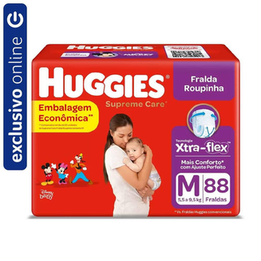 Imagem do produto Fralda Huggies Supreme Care Bag Roupinha M Com 88 Unidades Panvel Farmácias