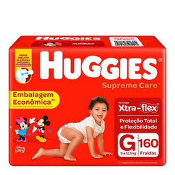Fralda Huggies Supreme Care Ultra G Com 160 Unidades Panvel Farmácias
